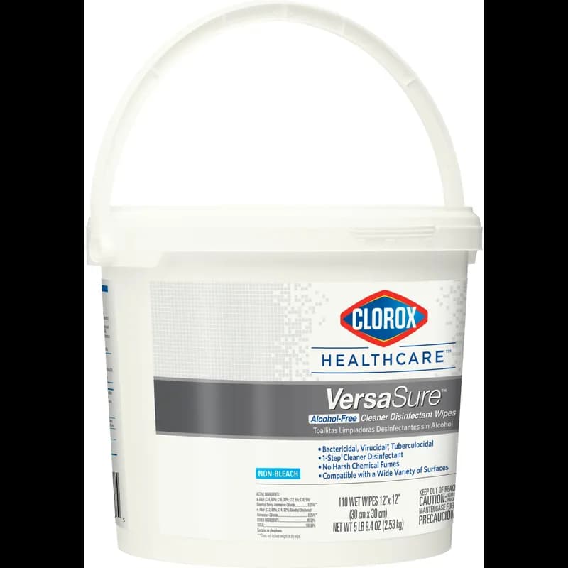 Clorox Healthcare® VeraSure® Unscented One-Step Disinfectant Multi Surface Wipe Quat 110 Count/Pack 2 Packs/Case