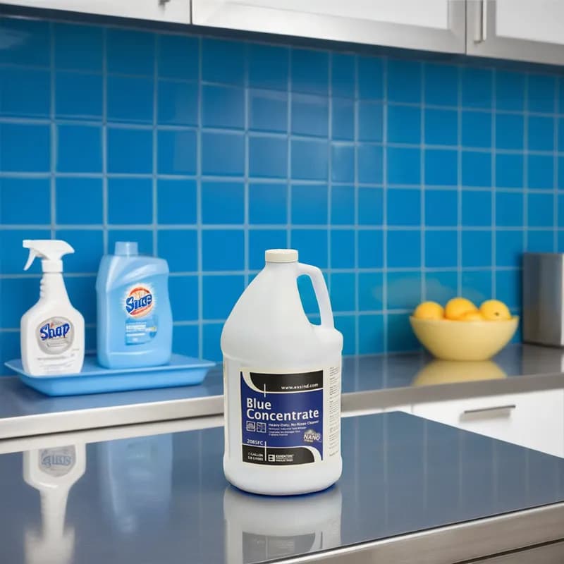 Citrus Scent All Purpose Cleaner Detergent 1 GAL Multi Surface Heavy Duty Neutral Concentrate Blue No Rinse 4/Case