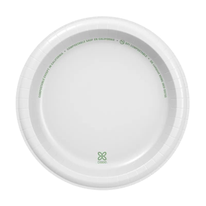 Dixie Basic Plate 8.5 IN Paper White Kosher 500/Case