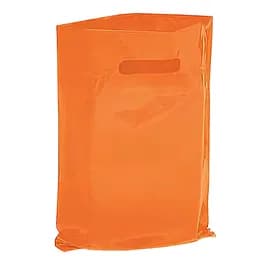 Victoria Bay Shopper Bag 1/6 Low-Density Polyethylene (LDPE) 2MIL Orange With Window 120/Case