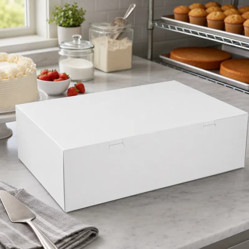 Bakery Box 18.5X14.5X5 IN White 50/Bundle