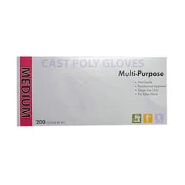 Gloves Medium (MED) Cast PE 2000/Case