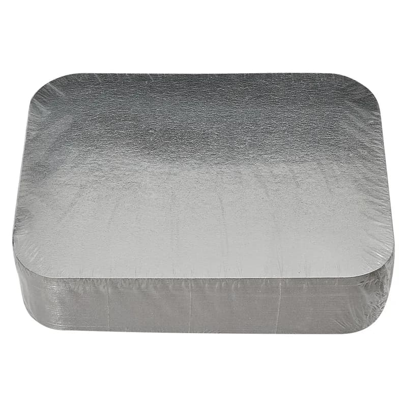 Victoria Bay Lid Flat Paperboard Silver Oblong For Container Unhinged 500/Case