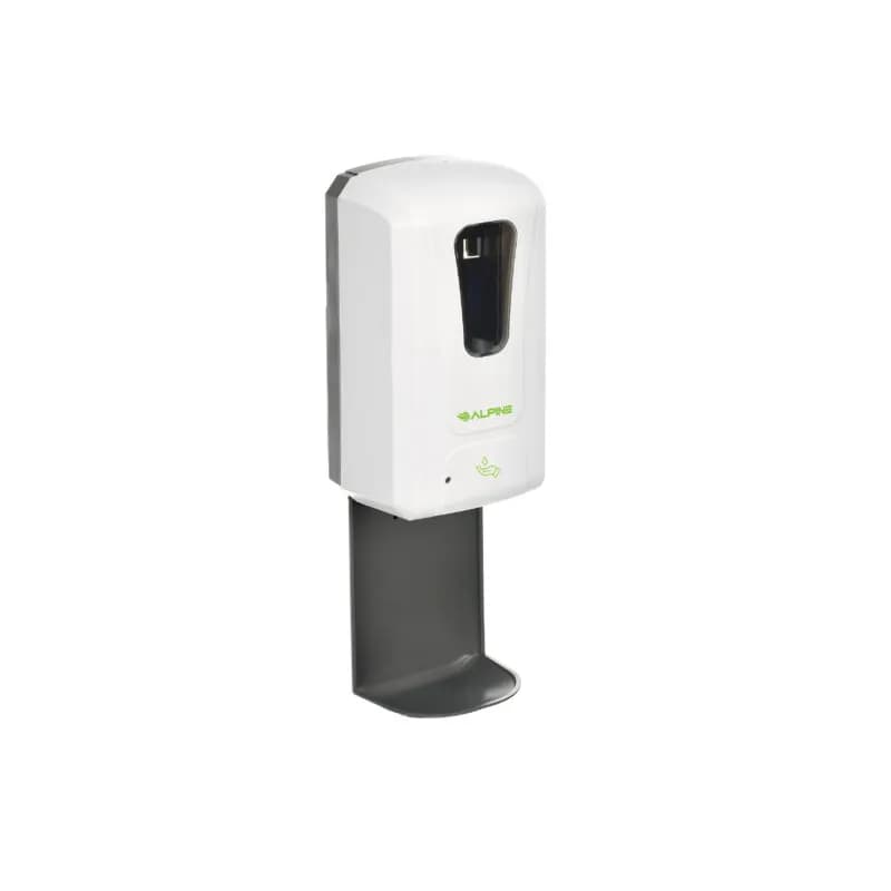 Hand Sanitizer & Soap Dispenser Liquid Gel 1200 mL White ABS Touchless Surface Mount With Drip Tray 1/Each