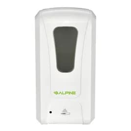 Hand Sanitizer & Soap Dispenser Liquid Gel 1200 mL White ABS Touchless Surface Mount 1/Each