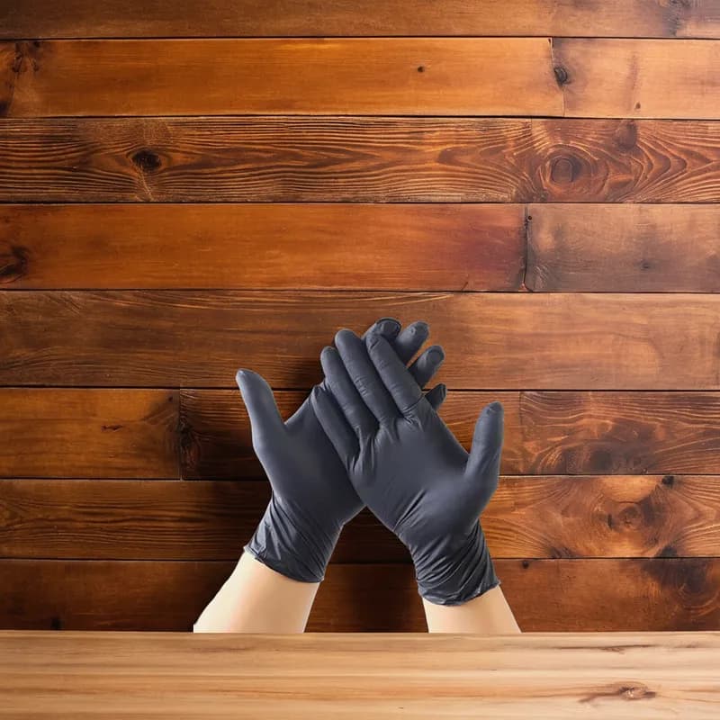 Gloves XL Black Vinyl Powder-Free 1000/Case