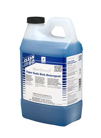 SparClean® Super Suds 25 Pleasant Scent Dish Detergent 2 L Neutral 4/Case