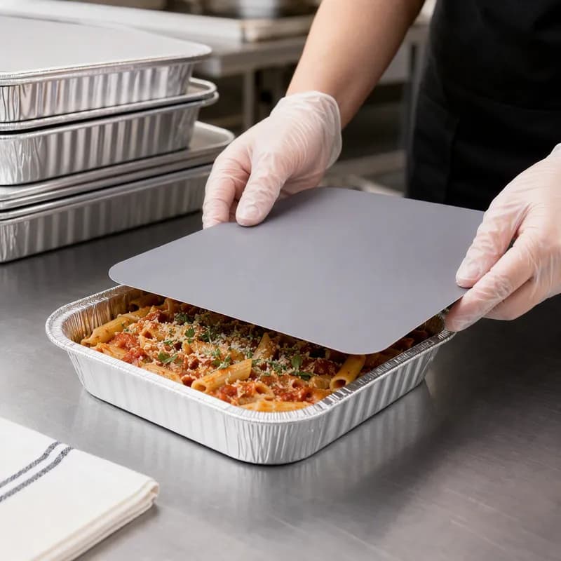 Lid Paperboard Oblong For 2.25 LB Aluminum Container 500/Case