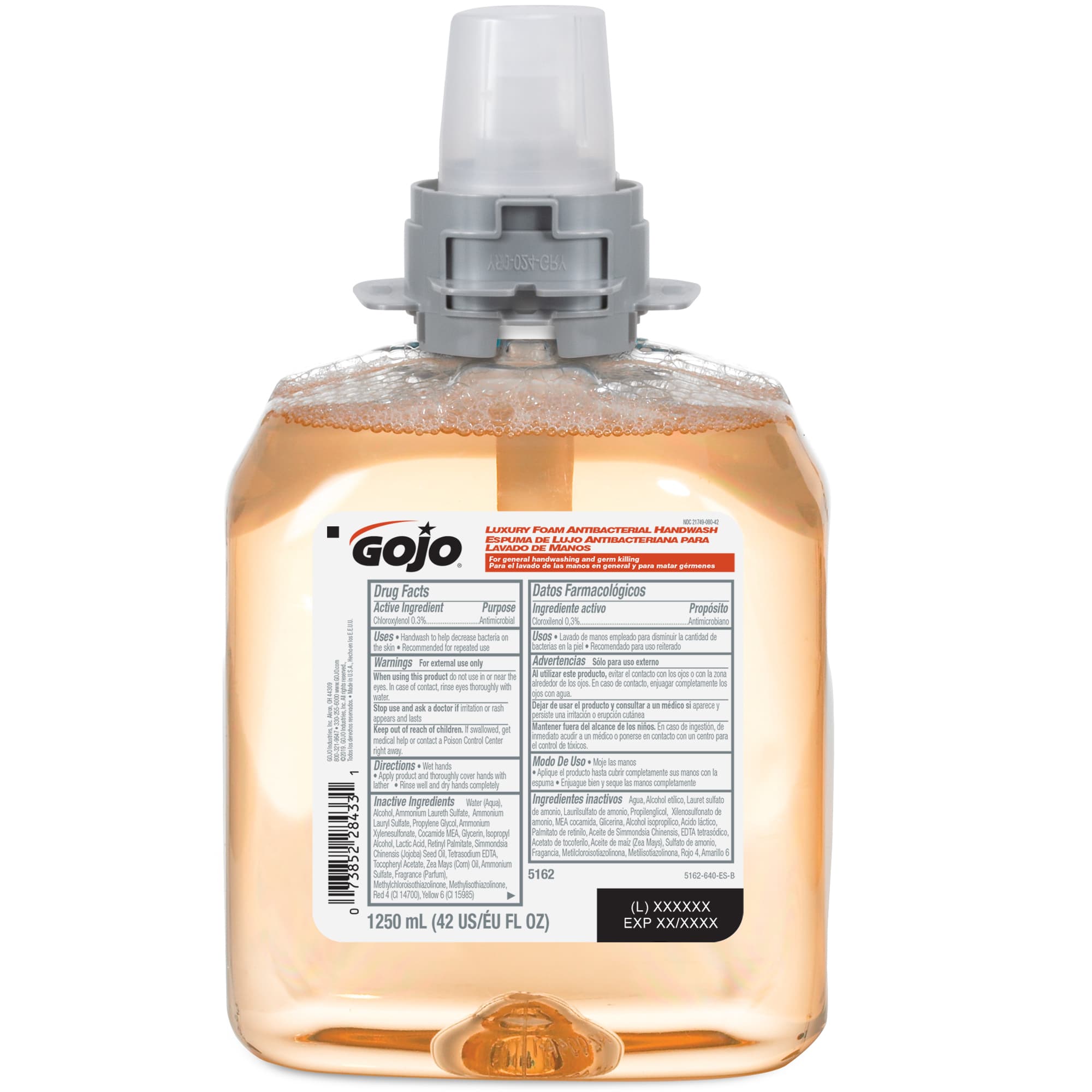 GOJO® FMX-12 Handwash Foam 1250 mL 3.81X4.94X8.44 IN Floral Antibacterial 4/Case