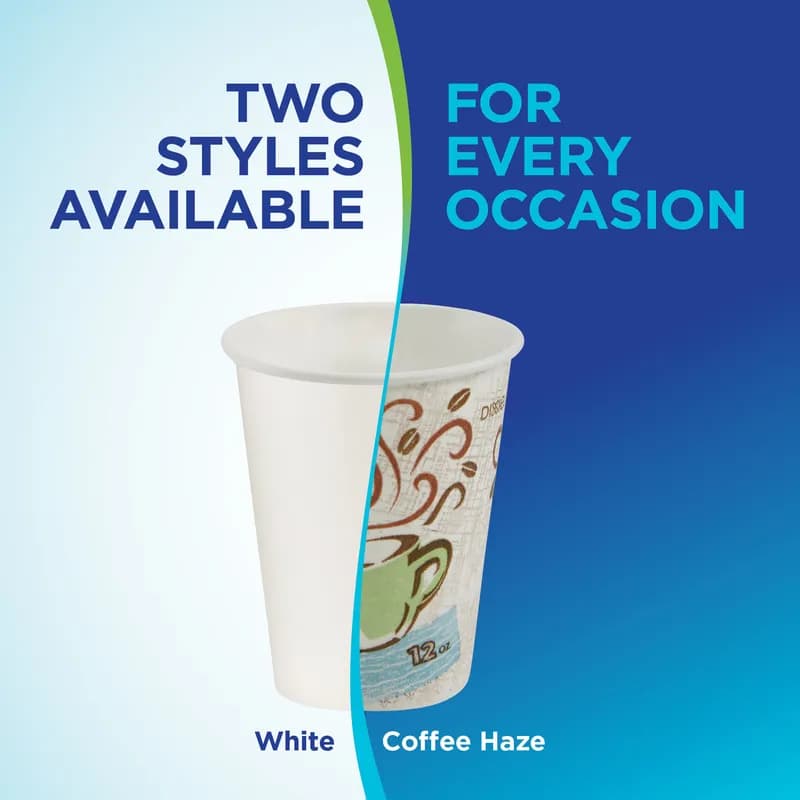 Dixie® Perfect Touch Hot Cup Insulated 16 OZ Double Wall Poly-Coated Paper Multicolor Coffee Haze 1000/Case