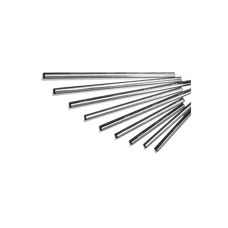 Window Squeegee Channel Stainless Steel Rubber Silver Black With 18IN Head 1/Each