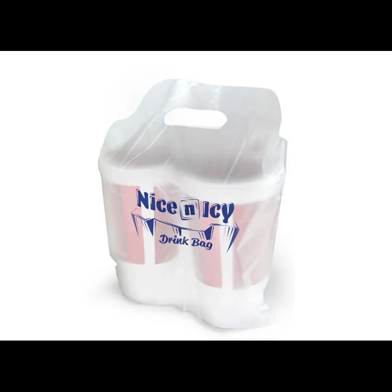 Drink Carrier Bag HDPE Nice N' Icy 1000/Case