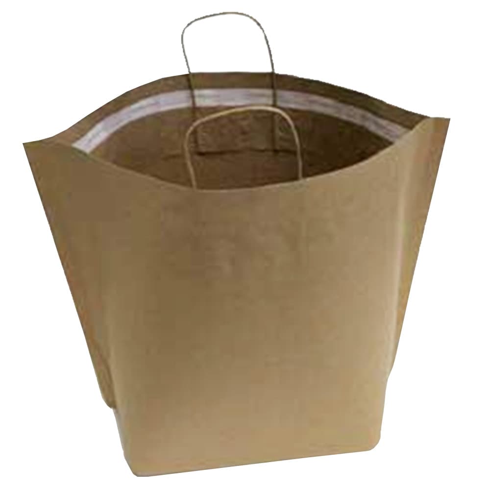 Shopper Bag 21.65X14.5X9 IN Paper Kraft Tamper-Evident 250/Case