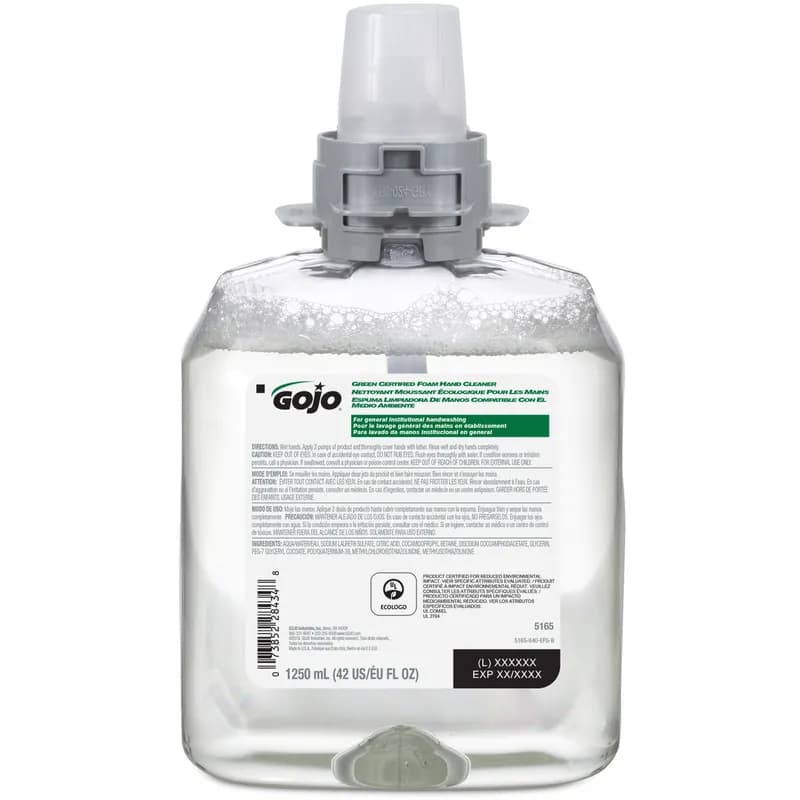 GOJO® Hand Cleaner Foam 1250 mL 3.81X4.94X9.13 IN Fragrance Free Refill For FMX-12 4/Case