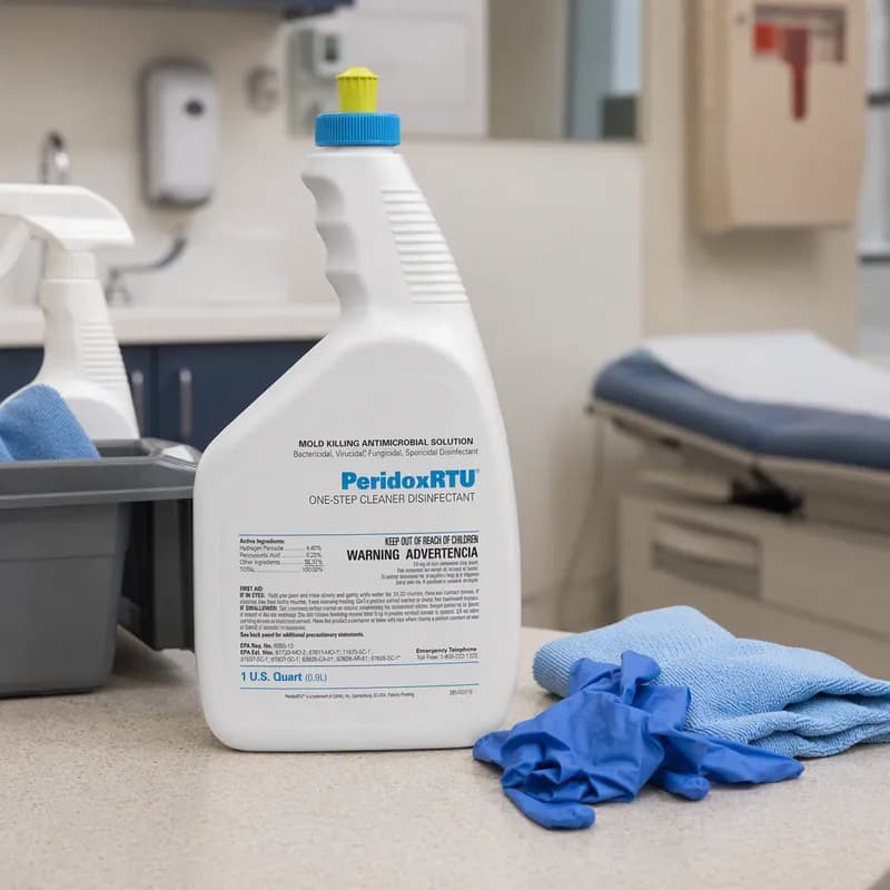 PeridoxRTU® Vinegar One-Step Disinfectant 32 FLOZ Multi Surface RTU Sporicidal 6/Case