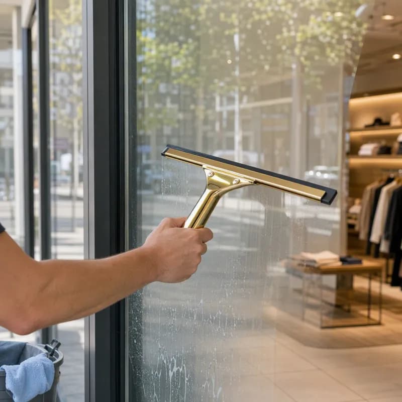 Window Squeegee Handle Brass Gold 1/Each