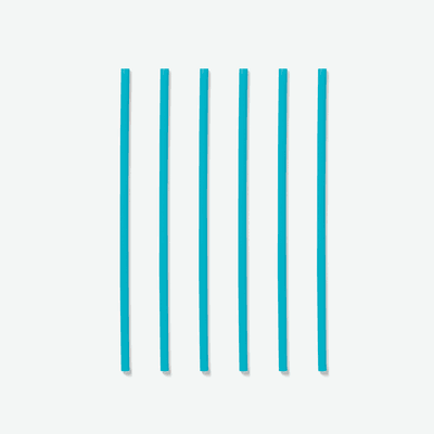 phade® Jumbo Straw 0.219X7.75 IN PHA Teal Paper Wrapped 375 Count/Pack 10 Packs/Case 3750 Count/Case