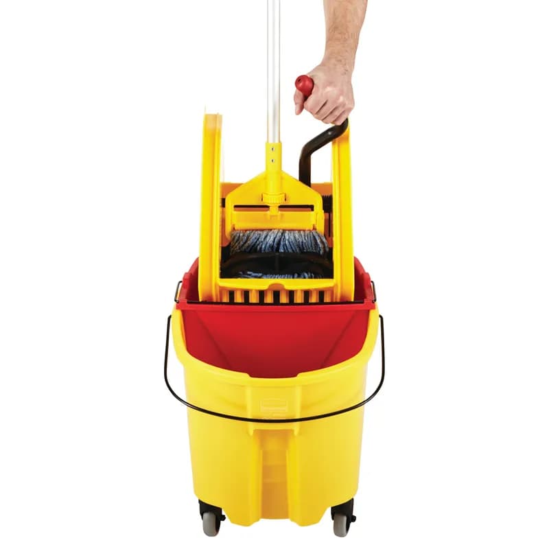 WaveBrake® Mop Wringer 12.81X11.94X39.88 IN Plastic Yellow Down Press 1/Each