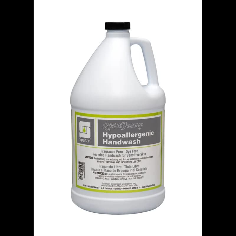 Lite'n Foamy® Hypoallergenic Handwash Foam RTU 1 GAL Fragrance Free Clear 4/Case