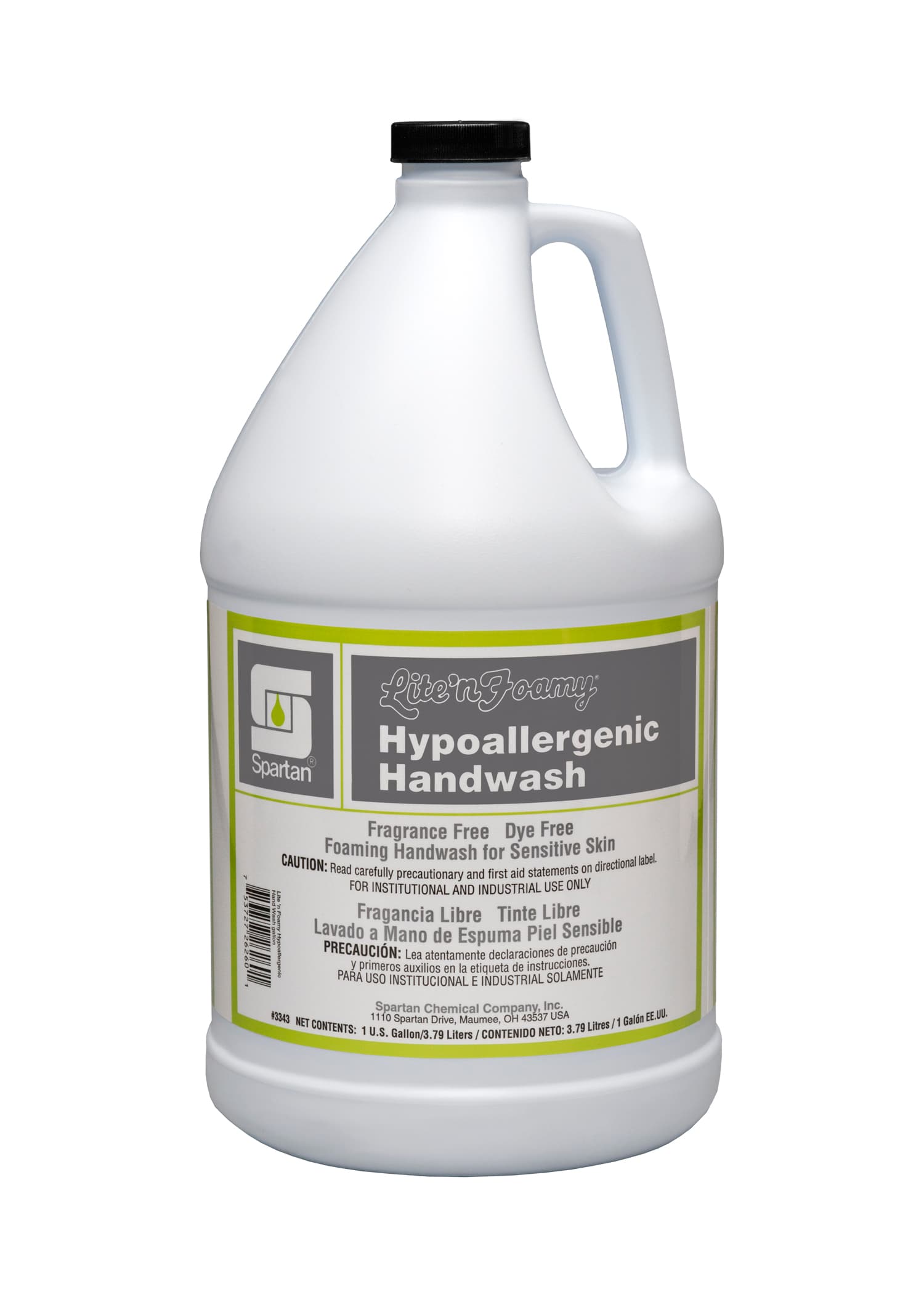 Lite'n Foamy® Hypoallergenic Handwash Foam RTU 1 GAL Fragrance Free Clear 4/Case