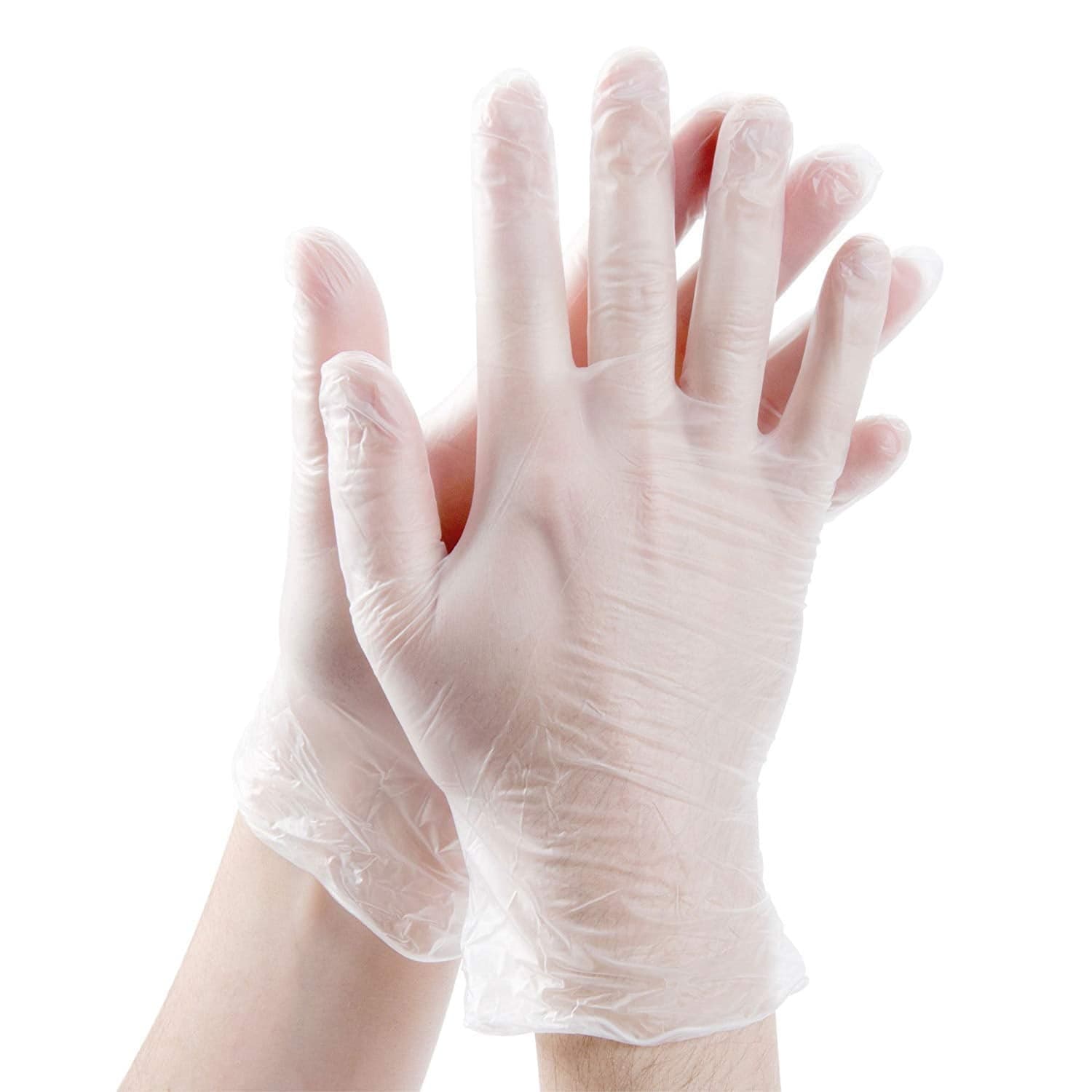 Safety Zone® Examination Gloves Small (SM) Clear Vinyl Powder-Free 100 Count/Box 10 Box/Case