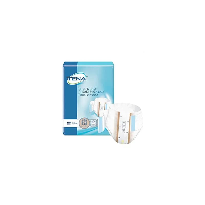 TENA® Stretch Ultra Underwear Large (LG)/Extra Large (XL) Beige Brief 72/Case