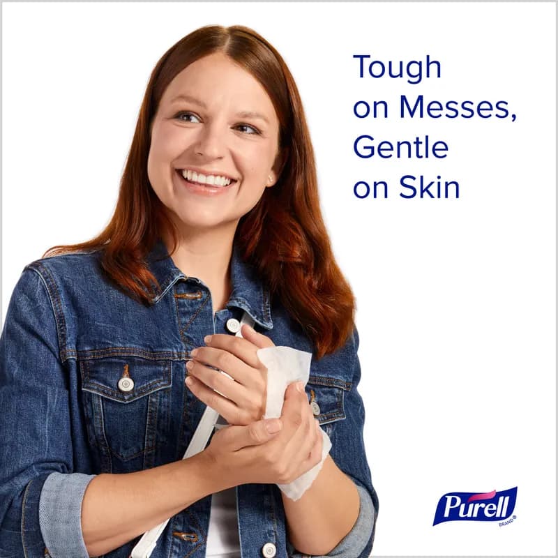 Purell® Hand Sanitizer Wipe 2.38X2.03X0.13 IN Individually Wrapped 4000 Sheets/Pack 1 Packs/Case 4000 Sheets/Case