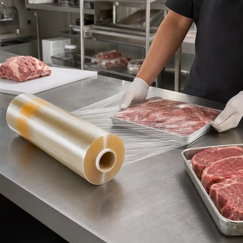 Toledo Meat Cling Film Roll 500MM X3280FT Plastic Clear 1/Roll