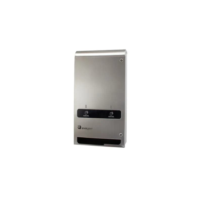 Evogen® Tampon & Pad Dispenser Stainless Stainless Steel No Touch Cleaning Tri-Vend 1/Each