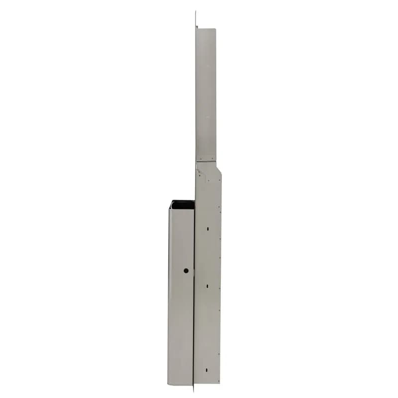 enMotion® Trash Can 10 GAL 40 QT Silver Rectangle Stainless Steel Wall Mounted Integrated 1/Each