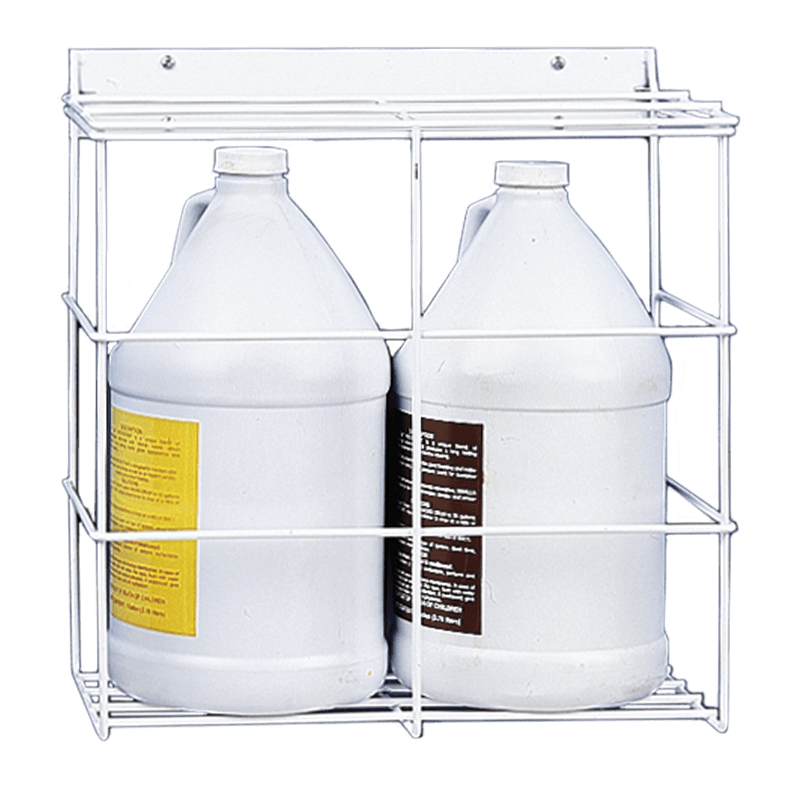 Storage Rack 1 GAL 2 CT Plastic F-Style Lockable 1/Each