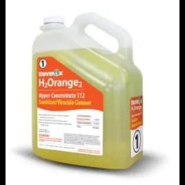 H2Orange2 Hyper-Concentrate Absolute 112 Fresh Orange Cleaner & Sanitizer 1 GAL Virucide 2/Case