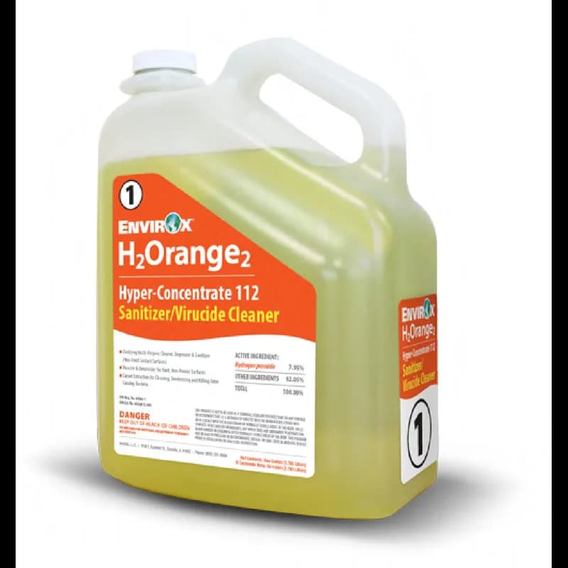 H2Orange2 Hyper-Concentrate Absolute 112 Fresh Orange Cleaner & Sanitizer 1 GAL Virucide 2/Case