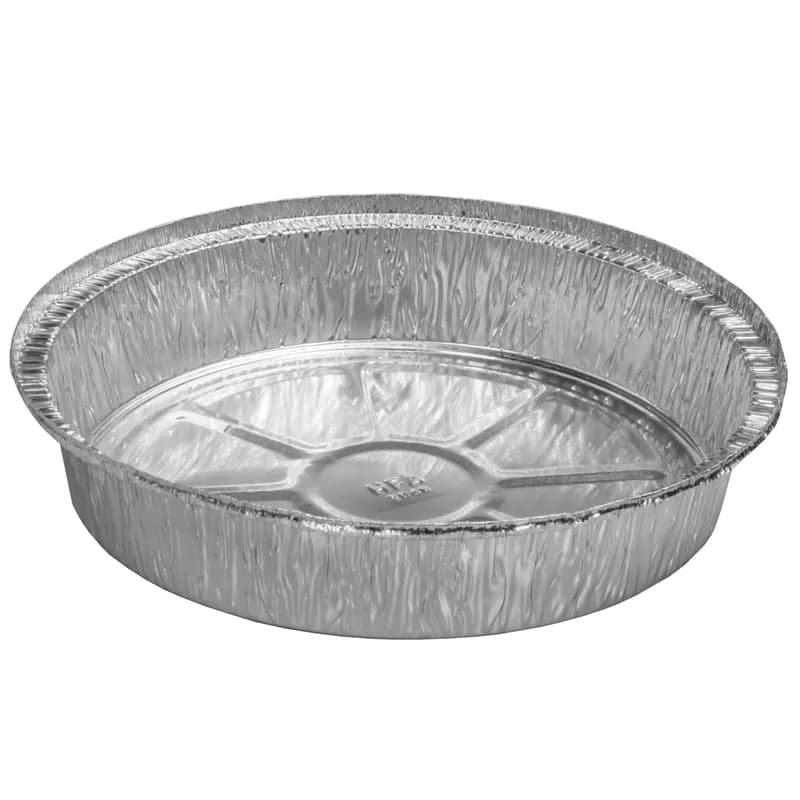 Take-Out Container Base 8.5X1.625 IN Aluminum Silver Round 500/Case