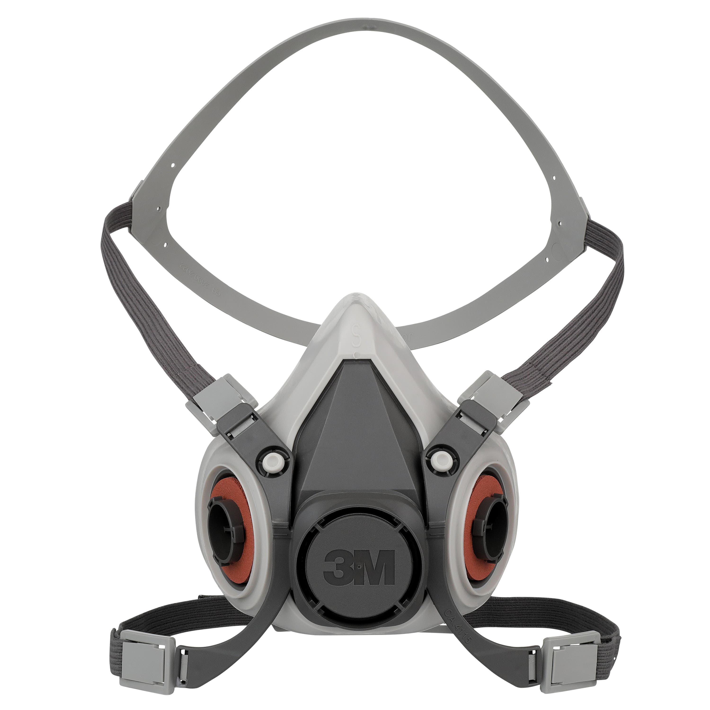 3M™ 6100 Respirator Small (SM) Black TPE Reusable Half Facepiece 24/Case