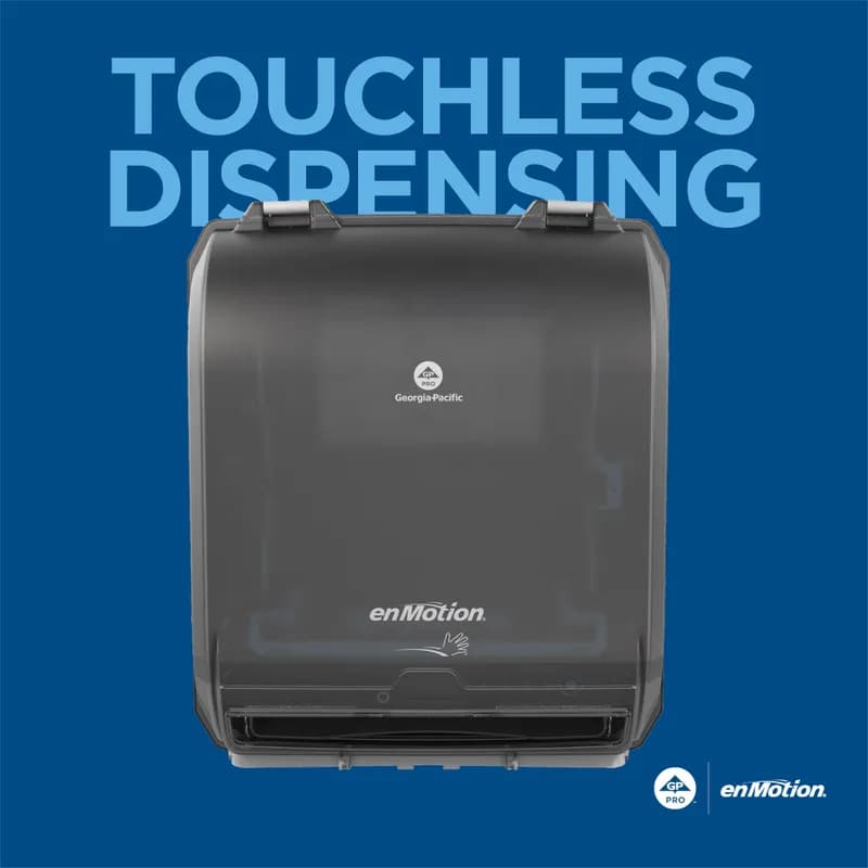 enMotion® Paper Towel Dispenser 10 IN Plastic Wall Mount Black Automatic Touchless Water Resistant 1/Each