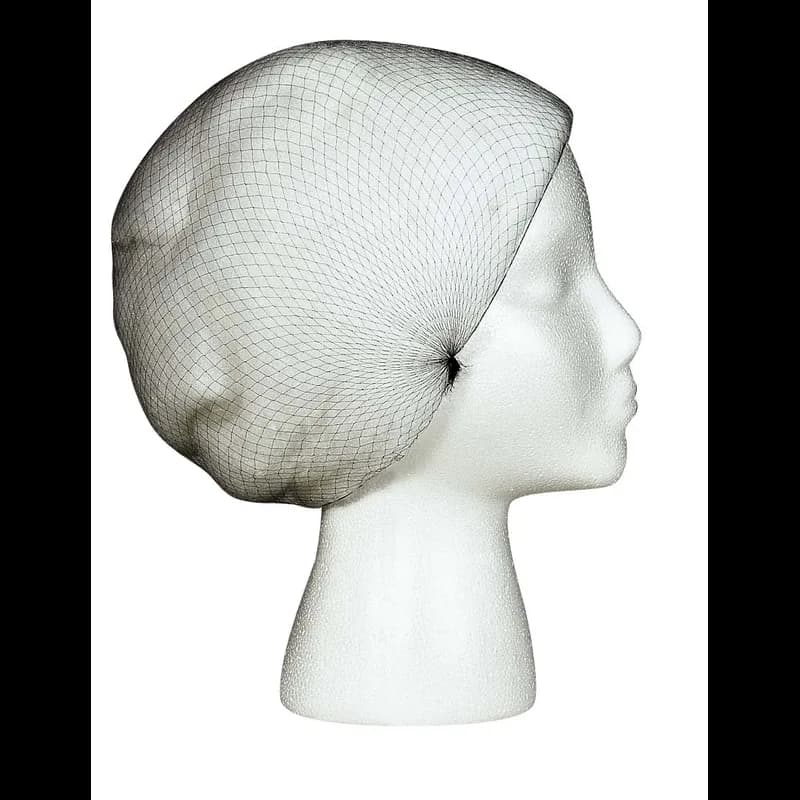 Hairnet 22 IN Black Nylon Honeycomb Weave 144 Count/Box