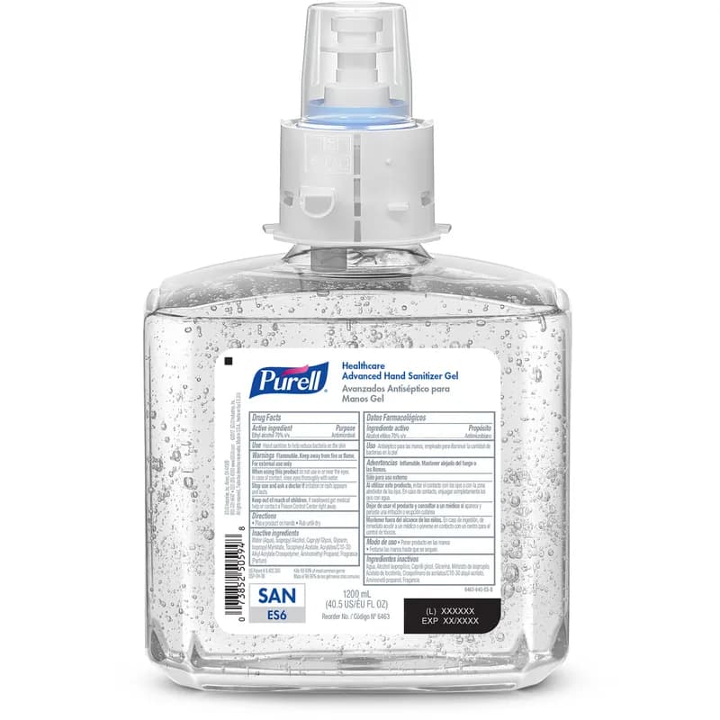 Purell® Hand Sanitizer 1200 mL 5.51X3.52X8.65 IN Clean Scent Advanced Healthcare For ES6 2/Case