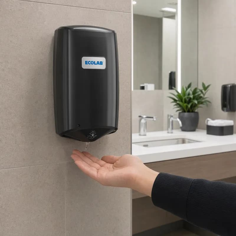 Nexa Classic Hand Sanitizer & Soap Dispenser Black Touchless 1/Each