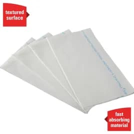 WypAll® X80 Food Service Cleaning Towel 23.3X12.4 IN Heavy Duty HydroKnit White Blue 1/4 Fold 150/Case
