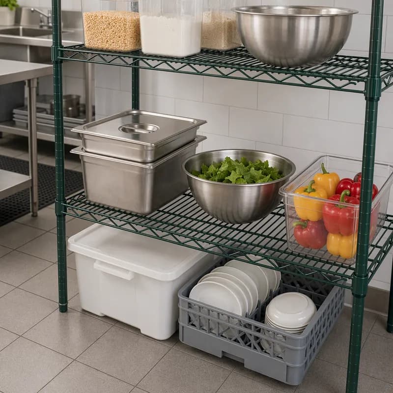 Wire Shelf 18X54 IN Epoxy-Coated 1/Each