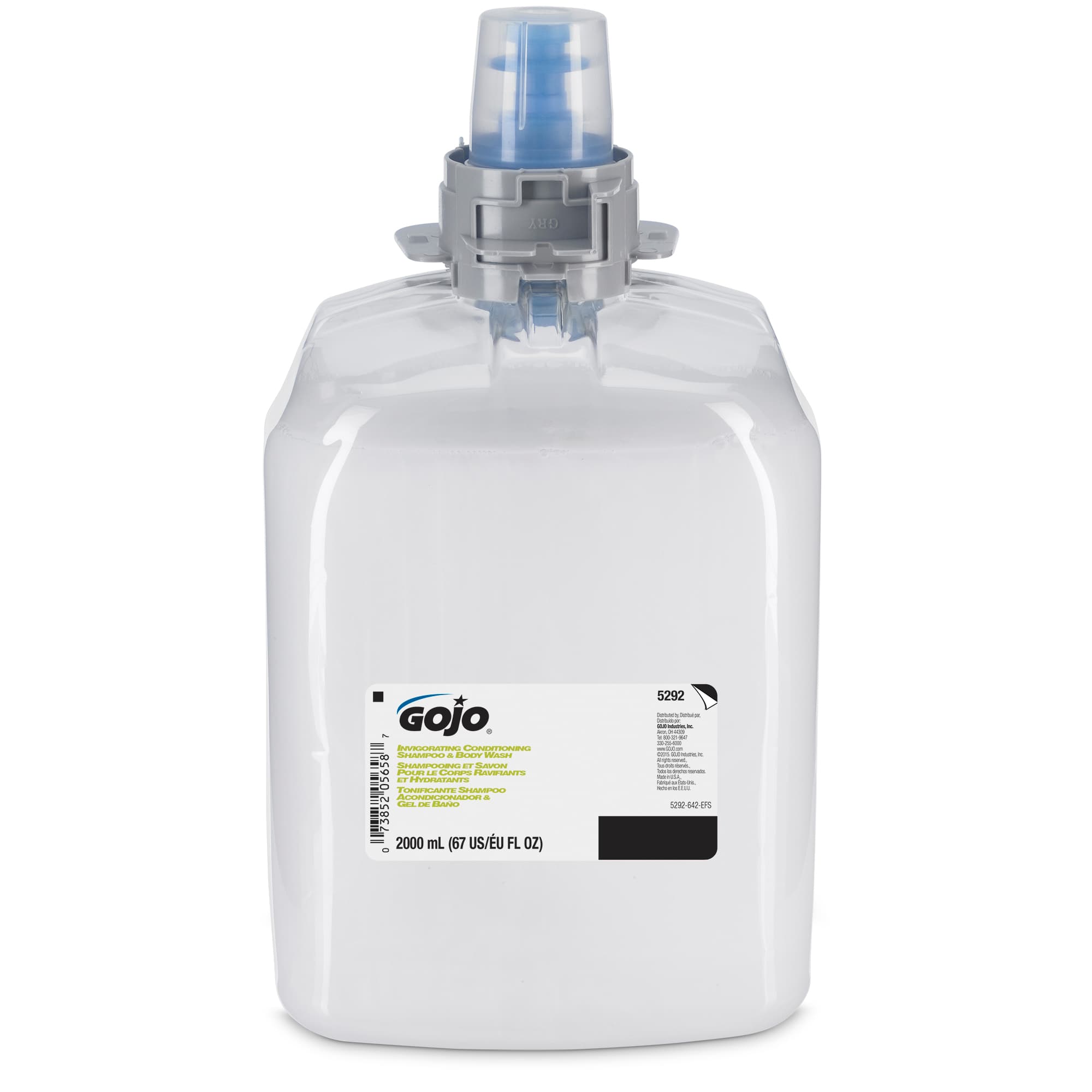GOJO® Shampoo & Body Wash 2000 mL 4.05X5.58X0 IN Botanical Scent Removable pump For FMX-20 2/Case