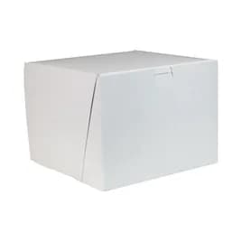 Bakery Box 8X8X6 IN Paperboard White Corner Lock 1-Piece 100/Bundle