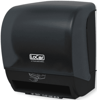 LoCor® Paper Towel Dispenser 13.125X11.5X8.5 IN Black Electronic For Small Spaces 1/Each