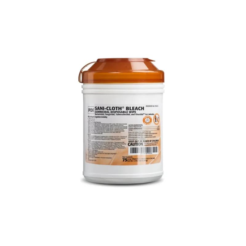 Sani-Cloth® Cleaning Wipe Extra Large (XL) Bleach 6/Case