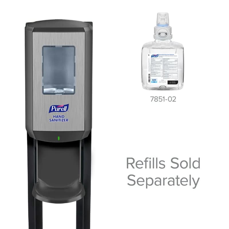 Purell® Dispenser Floor Stand 1200 mL 28.5X13.5X5.75 IN Graphite Touchless With Dispenser For CS8 1/Each