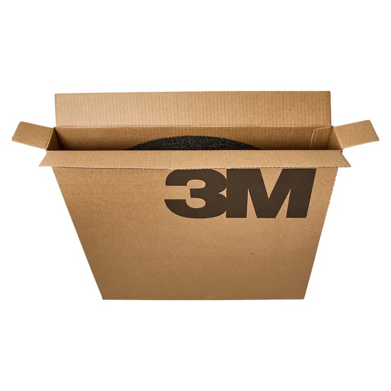 3M™ Scotch-Brite™ 7300 Stripping Pad 20 IN Black Nylon 175-600 RPM Center Hole 5/Case
