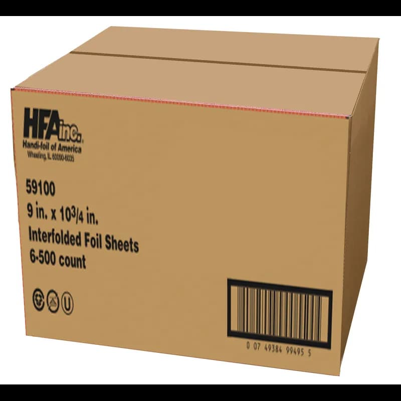 Foil Sheets 9X10.75 IN Aluminum Blue Interfold 3000/Case