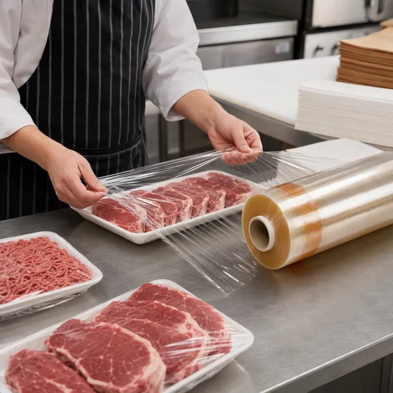 Toledo Meat Cling Film Roll 350MM X3280FT Plastic Clear 1/Roll