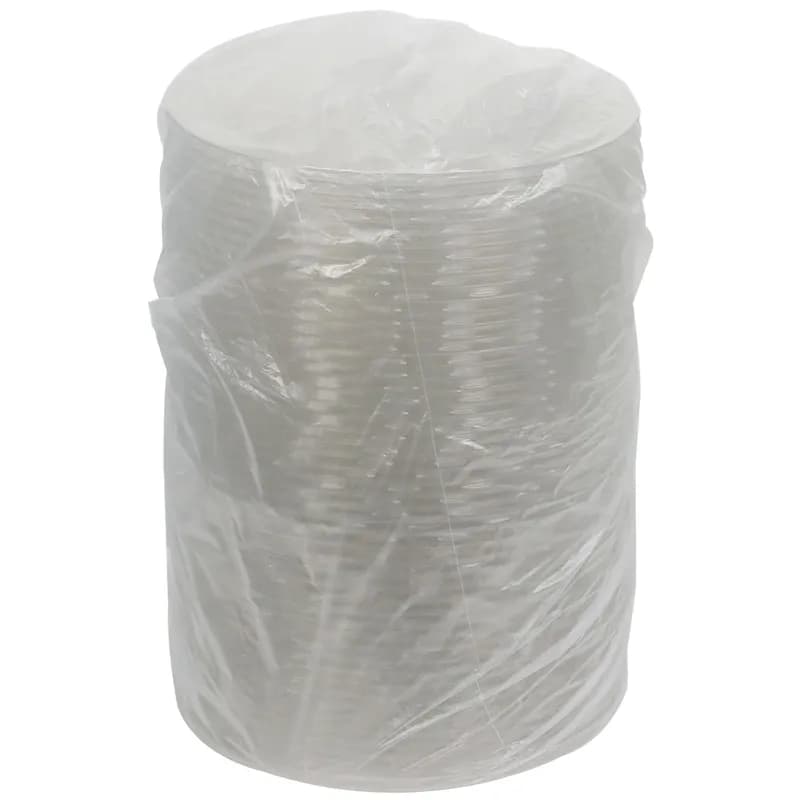 Lid Flat 9.8X0.42 IN PET Clear Round For Container 200/Case